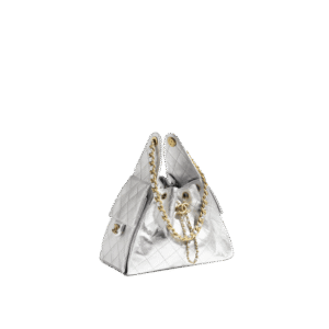 NO-C-23 ----CHANEL 25 Small Handbag-Sliver