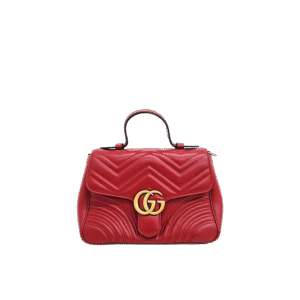 B-15---Gucci Marmont Red Top Handle Bag